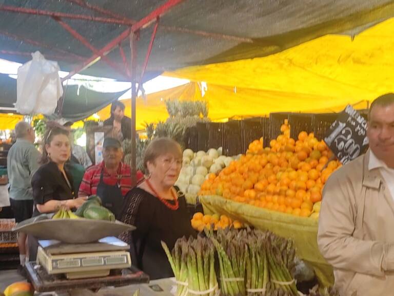 Fue a votar y pasó a la feria: así fue la jornada electoral de la expresidenta Michelle Bachelet
