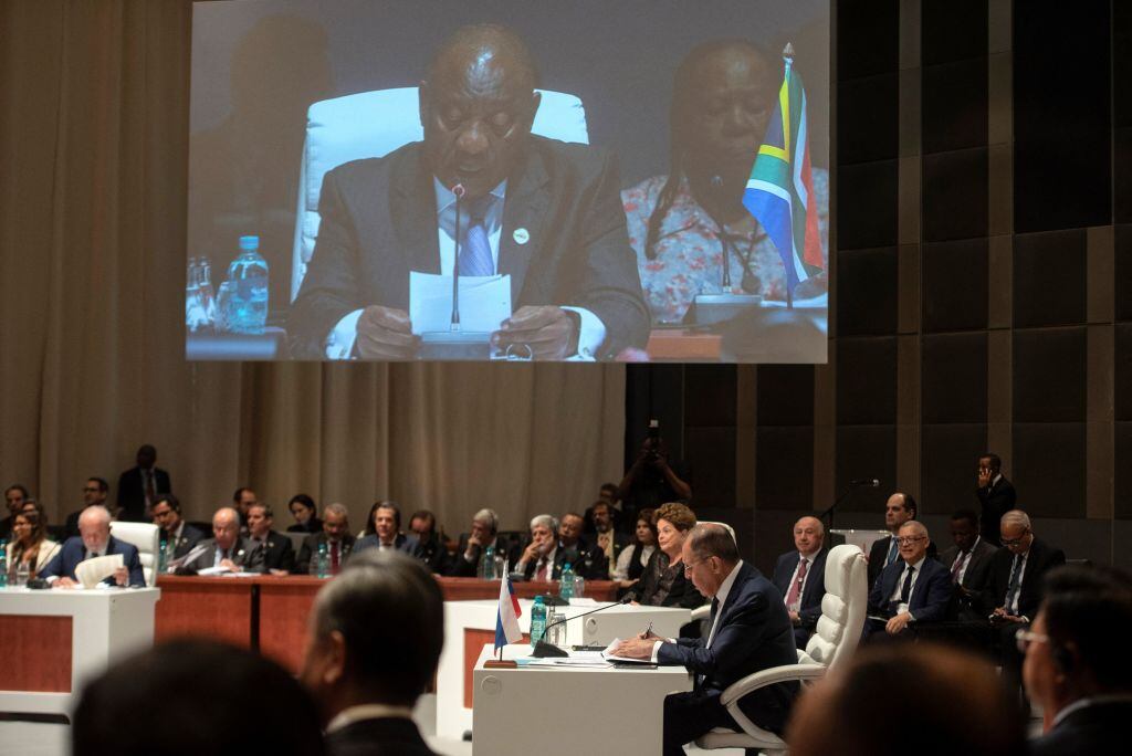 Los representantes de los países del BRICS en su XV cumbre en Johannesburgo