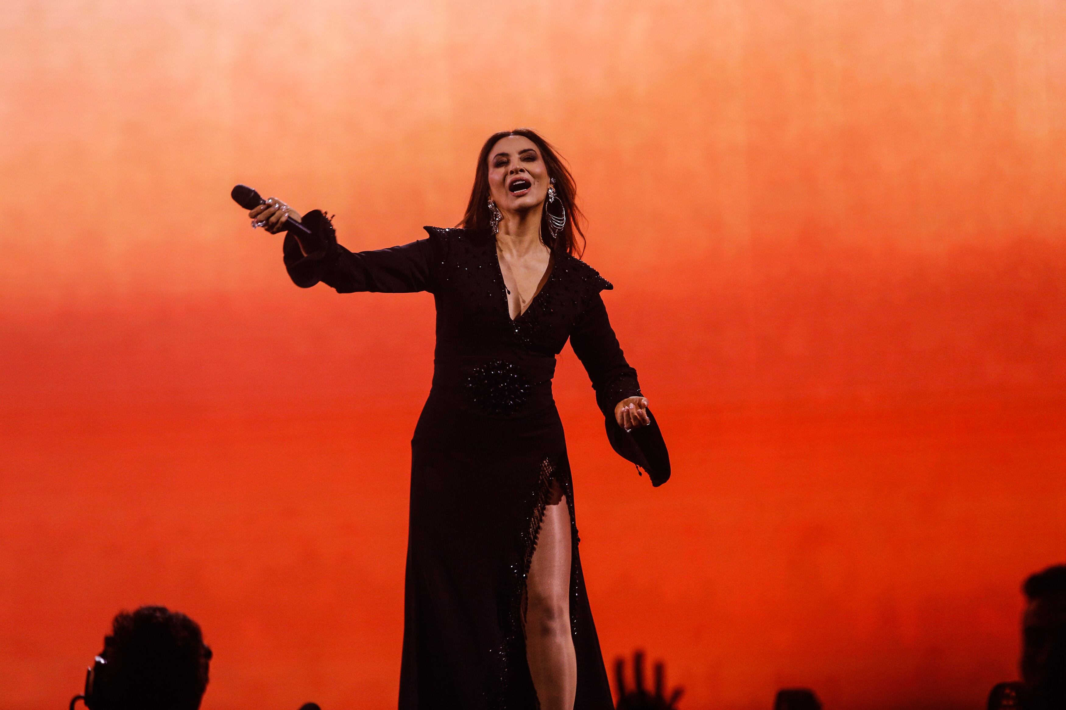 24 DE FEBRERO DE 2025 / VIÑA DEL MAR
Myriam Hernández durante la segunda noche del Festival Internacional de la canción Viña 2025 en la Quinta Vergara.
FOTO: DIEGO MARTIN /AGENCIAUNO