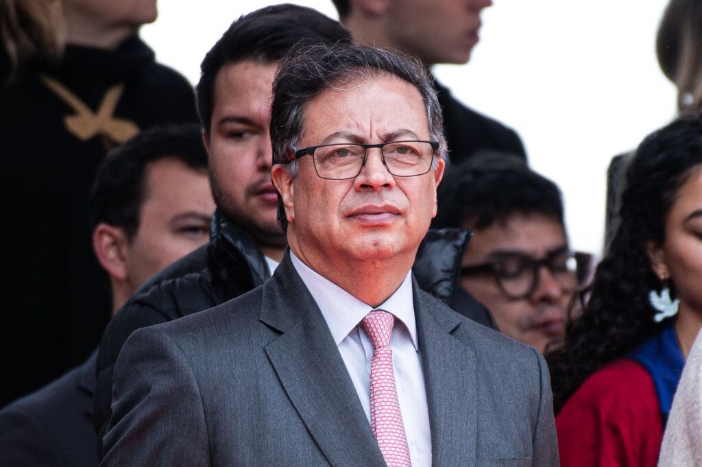 El presidente de Colombia Gustavo Petro durante un evento en Bogotá