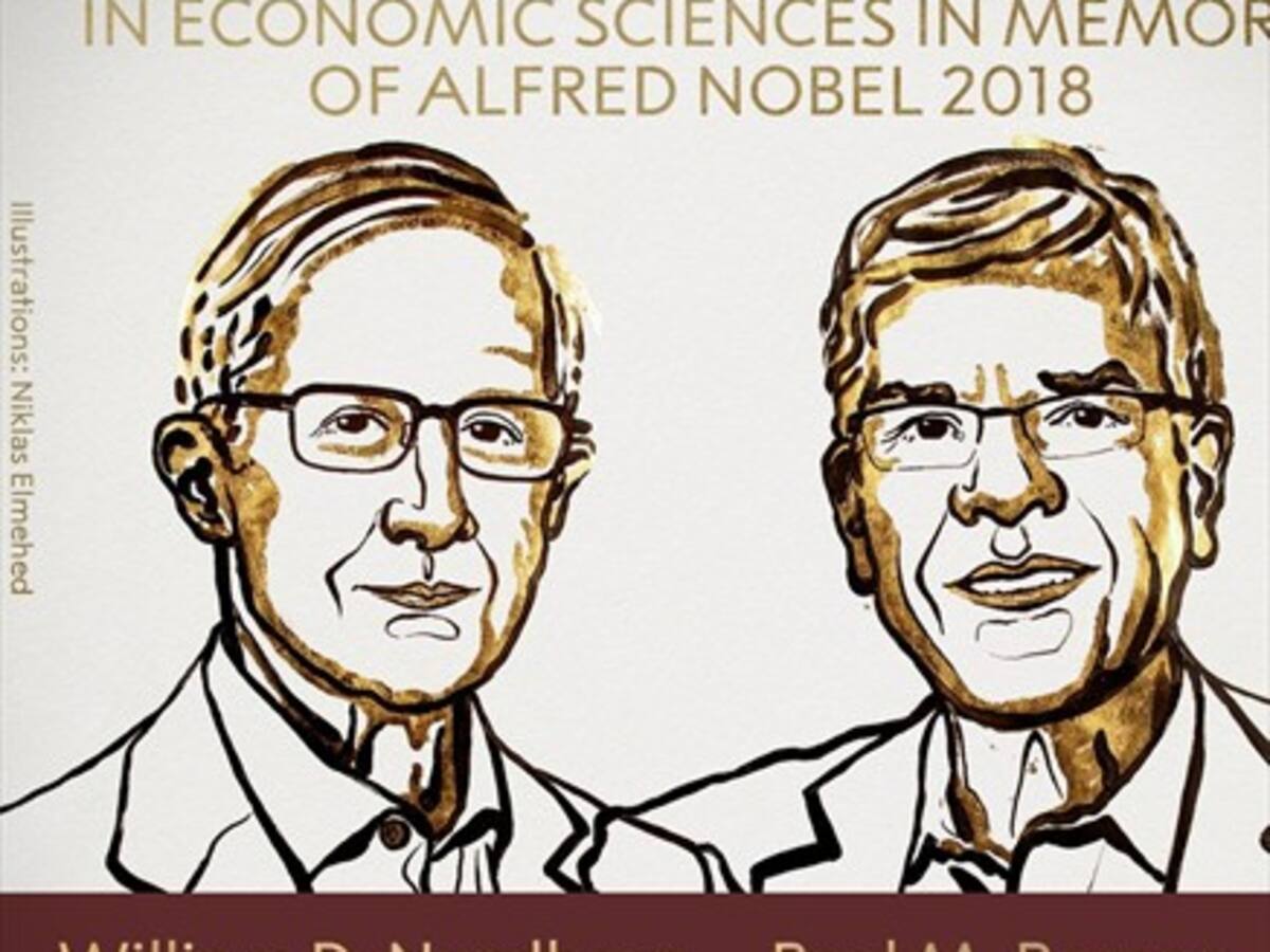 William D. Nordhaus y Paul M. Romer son los ganadores del Nobel de Economía