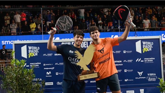 Agustín Tapia y Arturo Coello se coronaron campeones del Chile Padel Open tras vencer a la dupla número uno del mundo