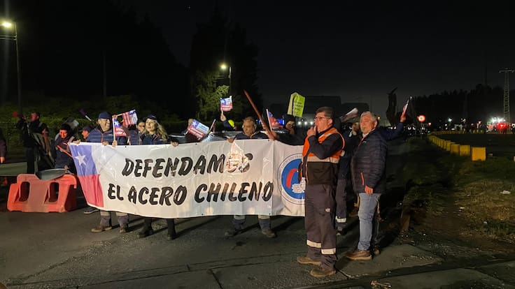 Continúan las movilizaciones por la drámatica situación que viven los trabajadores de la Siderúrgica Huachipato