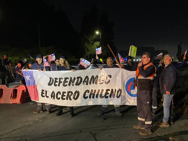 Continúan las movilizaciones por la drámatica situación que viven los trabajadores de la Siderúrgica Huachipato