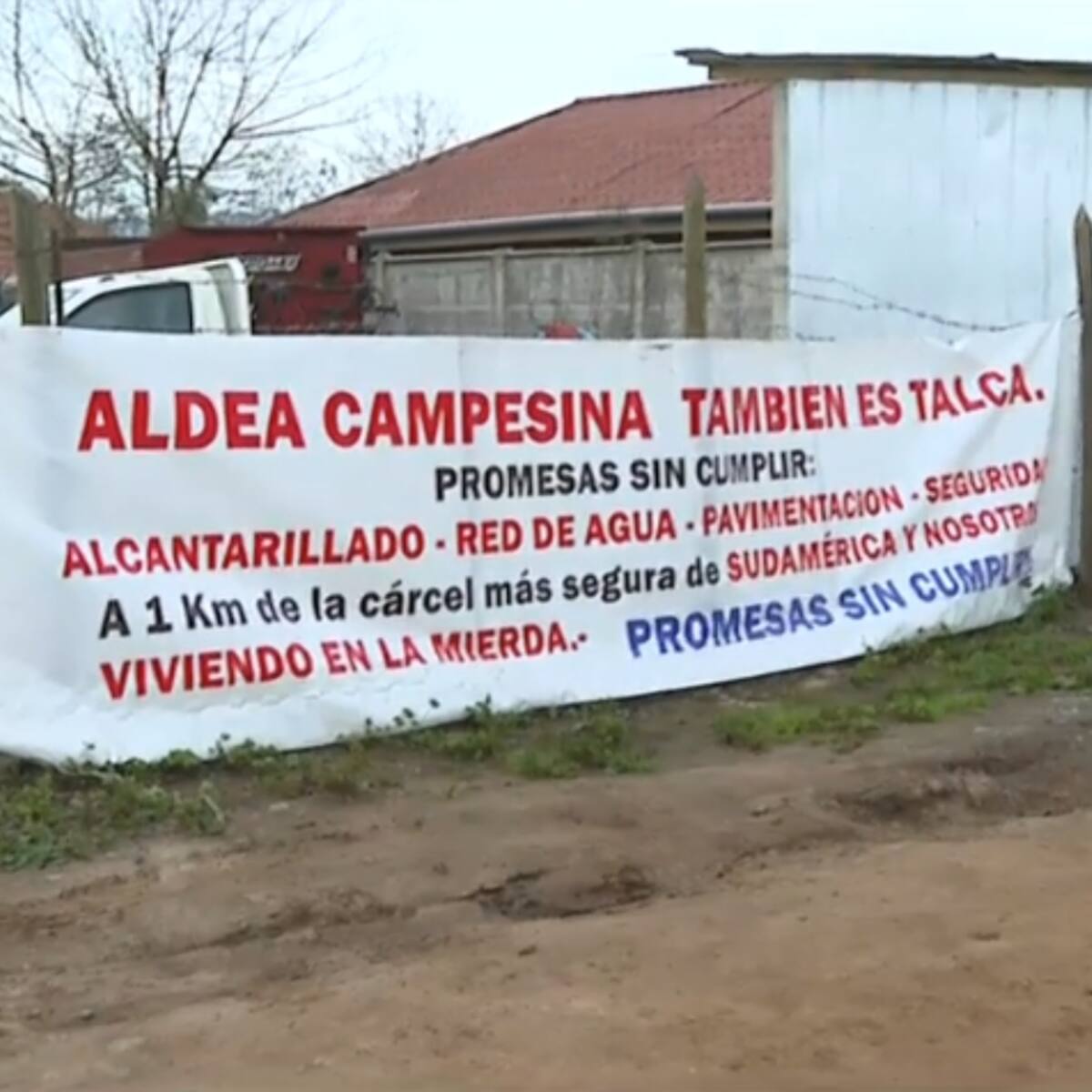 “No vamos a vivir tranquilos”: vecinos protestan por mayor seguridad ante llegada de reos a cárcel de Talca
