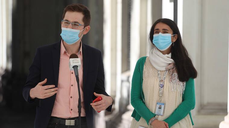 Convención Constitucional, Gaspar Domínguez, María Elisa Quintero.