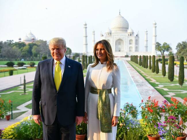 Donald Trump en visita oficial a India