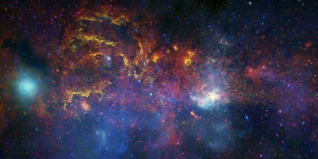 La región central de la Vía Láctea captada por el telescopio Hubble