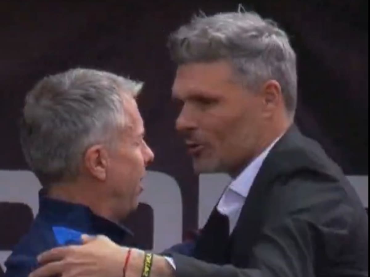 La bienvenida al fútbol chileno: el emotivo abrazo entre Gustavo Álvarez y Fernando Ortiz