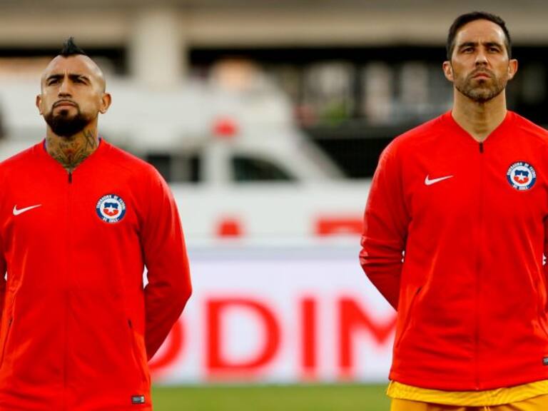 Rafael Olarra y Claudio Bravo