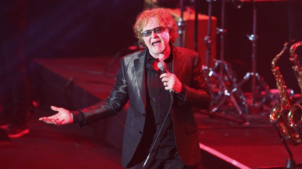 DUESSELDORF, GERMANY - NOVEMBER 22: Mick Hucknall of Simply Red performs on stage during the German Sustainability Award (Deutscher Nachhaltigkeitspreis) at Maritim Hotel on November 22, 2019 in Duesseldorf, Germany. (Photo by Florian Ebener/Getty Images)