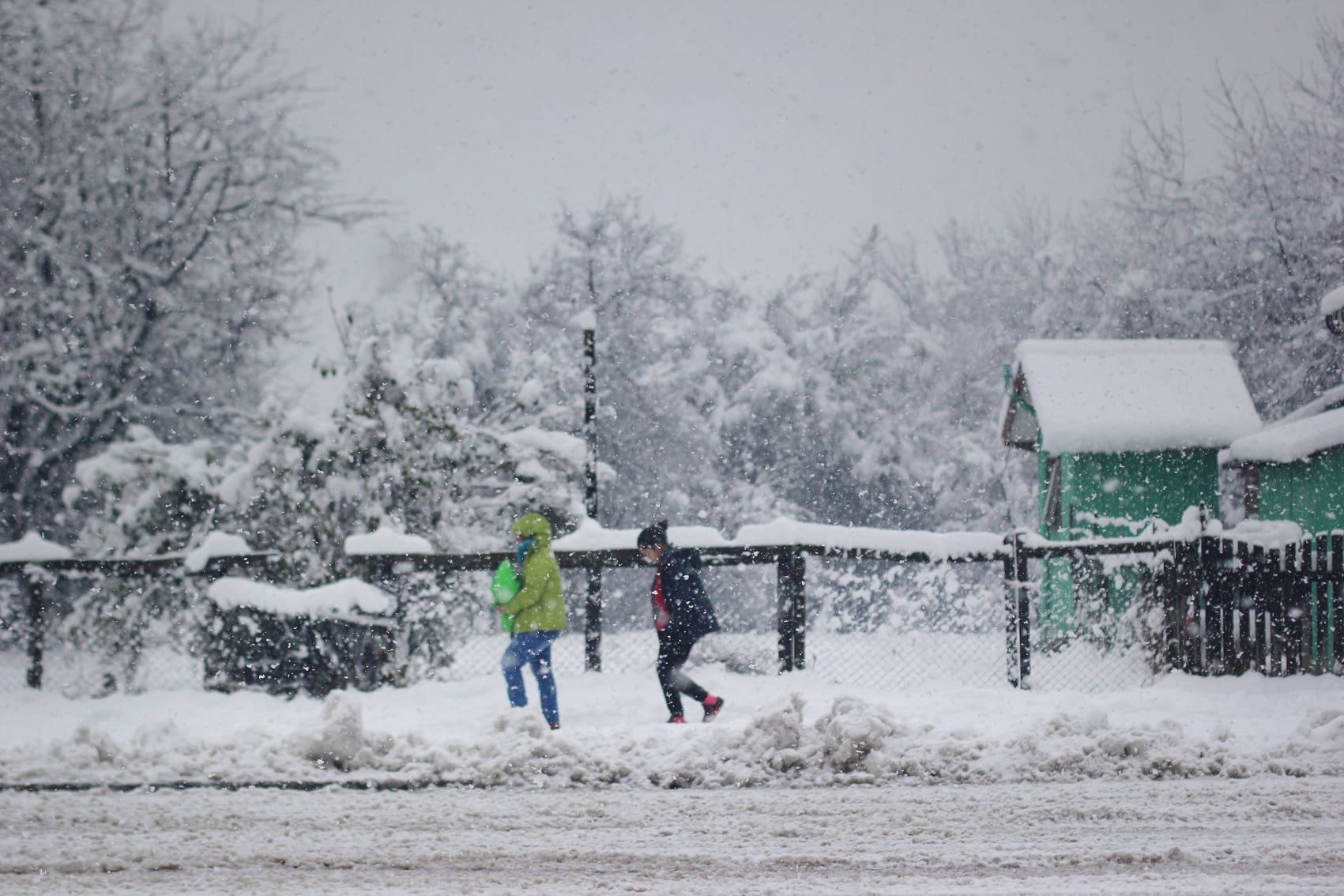 Nevazon en la Region de Aysen