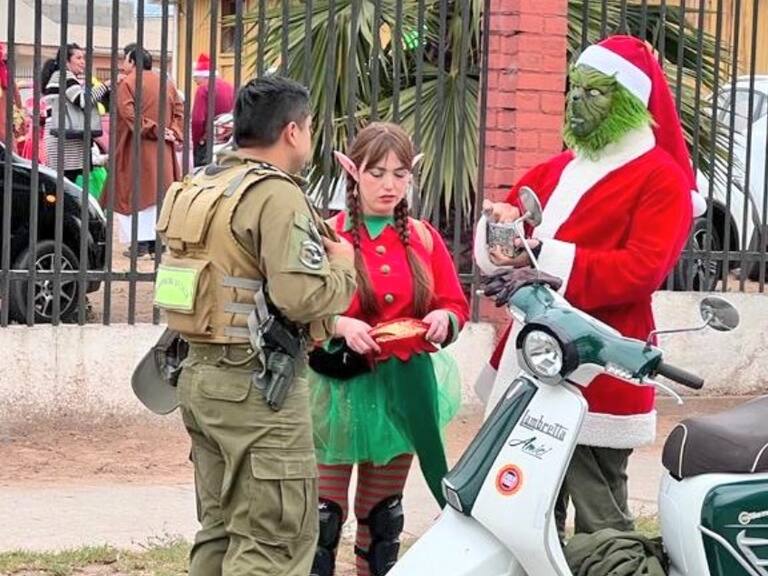 El “Grinch” fue multado por conducir scooter sin casco en Coquimbo