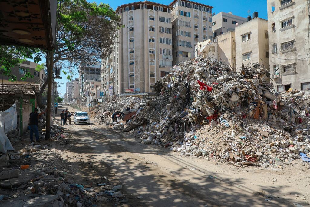La destrucción que dejan los bombardeos en el territorio palestino