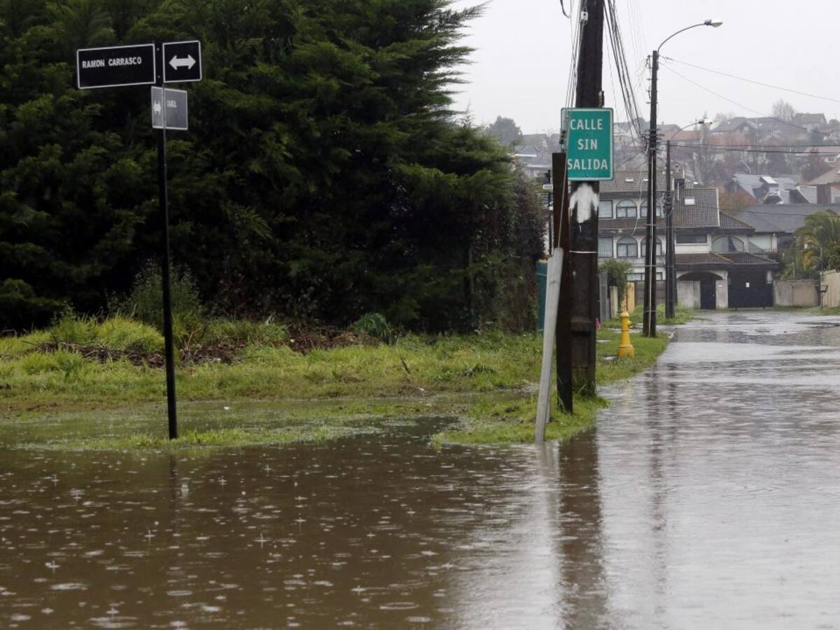 Cinco viviendas se vieron afectadas por el deslizamiento de agua y tierra producto del sistema frontal en la provincia de Arauco