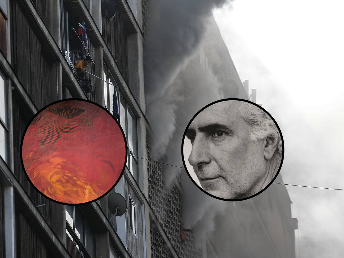 Destrucción total: incendio consumió histórico mural de Nemesio Antúnez en pleno centro de Santiago