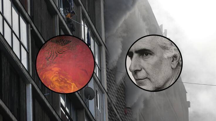 Destrucción total: incendio consumió histórico mural de Nemesio Antúnez en pleno centro de Santiago