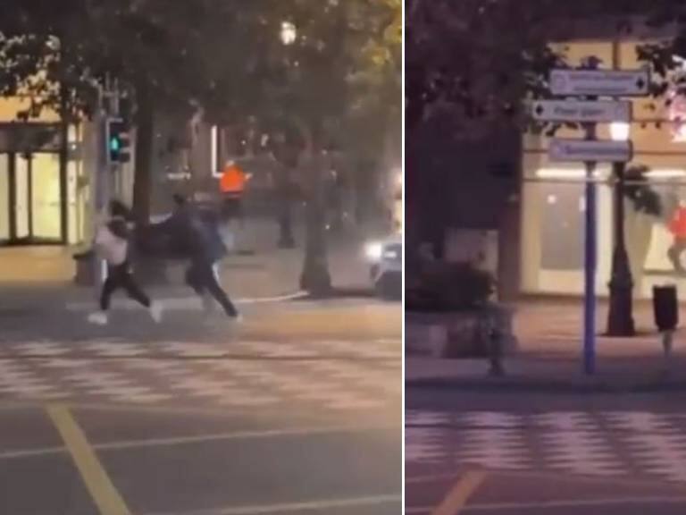 Con un AK-47: las impactantes imágenes del doble homicidio que obligó a suspender duelo entre Bélgica y Suecia