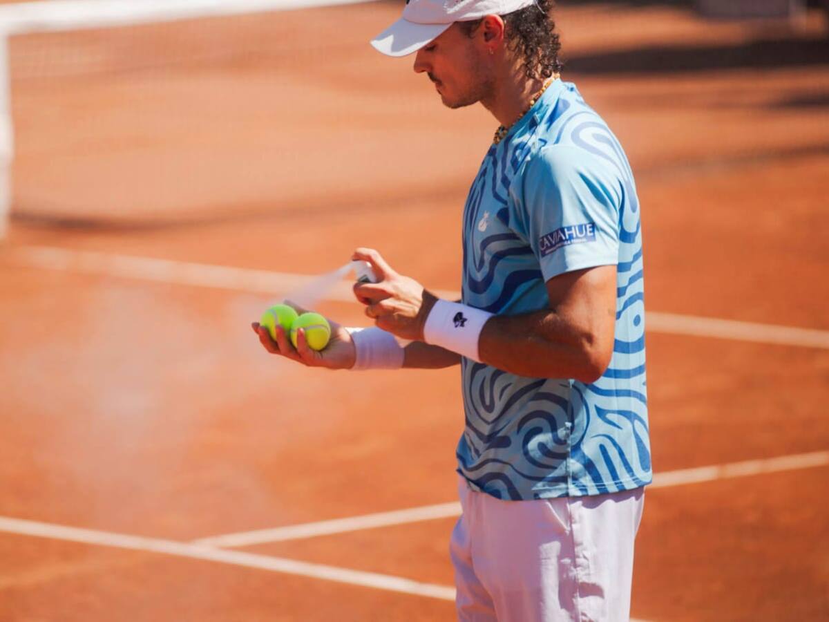 ¿Qué le tiró a la pelota? El extraño momento de tenista argentino durante el Challenger de Santiago