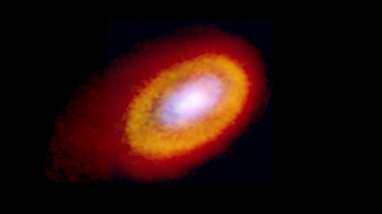 Elias 2-27 Dust and 13CO and C18O emissions composite image