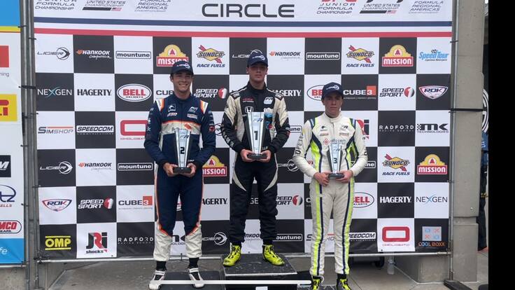 Piloto chileno gana la tercera fecha de la Fórmula Regional Américas en Indianápolis
