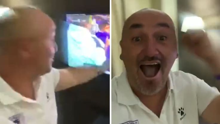 “Estoy desesperado aquí adentro”: El solitario y viral festejo del DT de Deportes Concepción tras el ascenso a Primera
