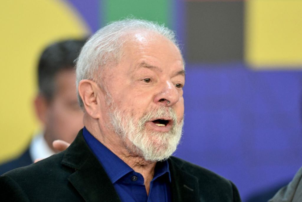 El presidente de Brasil Lula da Silva durante un evento oficial en Brasilia