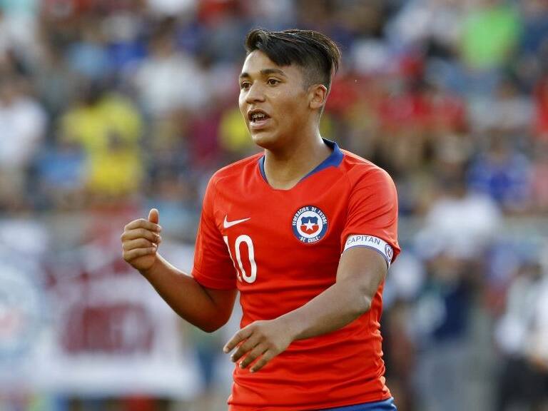 25 de Enero de 2019/RANCAGUA Marcelo Allende durante el partido por El Sudamericano Sub 20 2019 entre las selecciones de Chile vs Colombia jugado en el Estadio El Teniente
FOTO:MARIO DAVILA/AGENCIAUNO