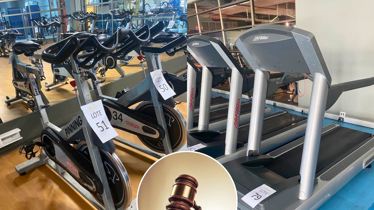 Anuncian gran remate de gimnasio Sportlife que cerró en Santiago: hay máquinas de ejercicio, muebles y hasta TVs