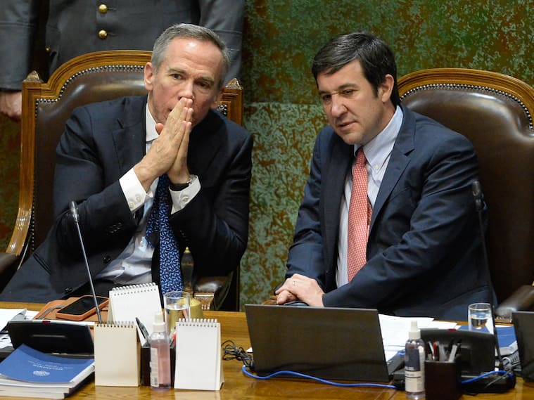 El presidente de la cámara de diputados Jorge Alessandri