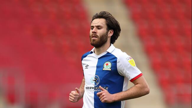 ROTHERHAM, ENGLAND - MAY 01: Ben Brereton of Blackburn Rovers during the Sky Bet Championship match between Rotherham United and Blackburn Rovers at AESSEAL New York Stadium on May 1, 2021 in Rotherham, England. Sporting stadiums around the UK remain under strict restrictions due to the Coronavirus Pandemic as Government social distancing laws prohibit fans inside venues resulting in games being played behind closed doors. (Photo by James Williamson - AMA/Getty Images)