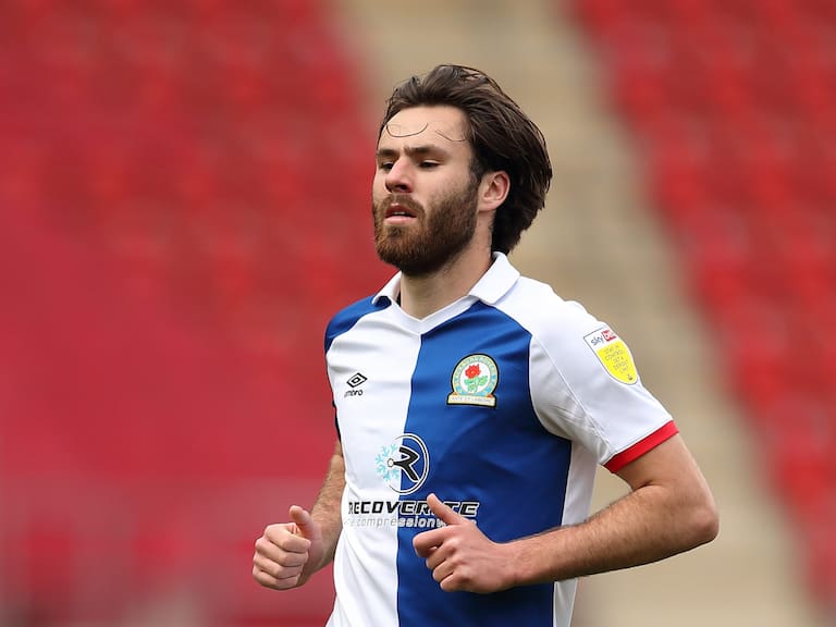 ROTHERHAM, ENGLAND - MAY 01: Ben Brereton of Blackburn Rovers during the Sky Bet Championship match between Rotherham United and Blackburn Rovers at AESSEAL New York Stadium on May 1, 2021 in Rotherham, England. Sporting stadiums around the UK remain under strict restrictions due to the Coronavirus Pandemic as Government social distancing laws prohibit fans inside venues resulting in games being played behind closed doors. (Photo by James Williamson - AMA/Getty Images)