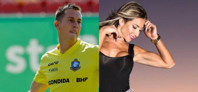 Nicole Luli Moreno y el arquero Nacho González