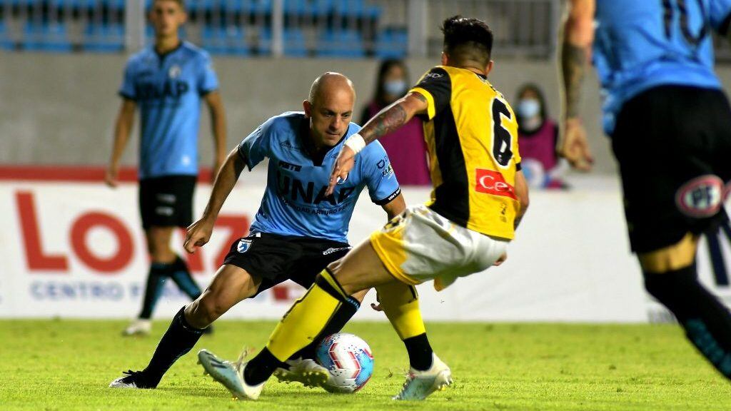 01 de Febrero de 2021 / IQUIQUE durante el partido pendiente válido por la trigésima fecha del Campeonato Nacional AFP Plan Vital 2020, entre Deportes Iquique vs Coquimbo Unido, disputado en el Estadio Tierra de Campeones.
FOTO: CRISTIAN VIVERO BOORNES/AGENCIAUNO
