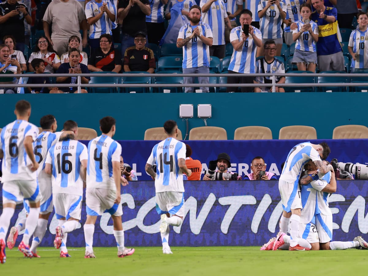 Sin Messi, a Argentina le alcanza para batir a Perú y seguir invicta en Copa América