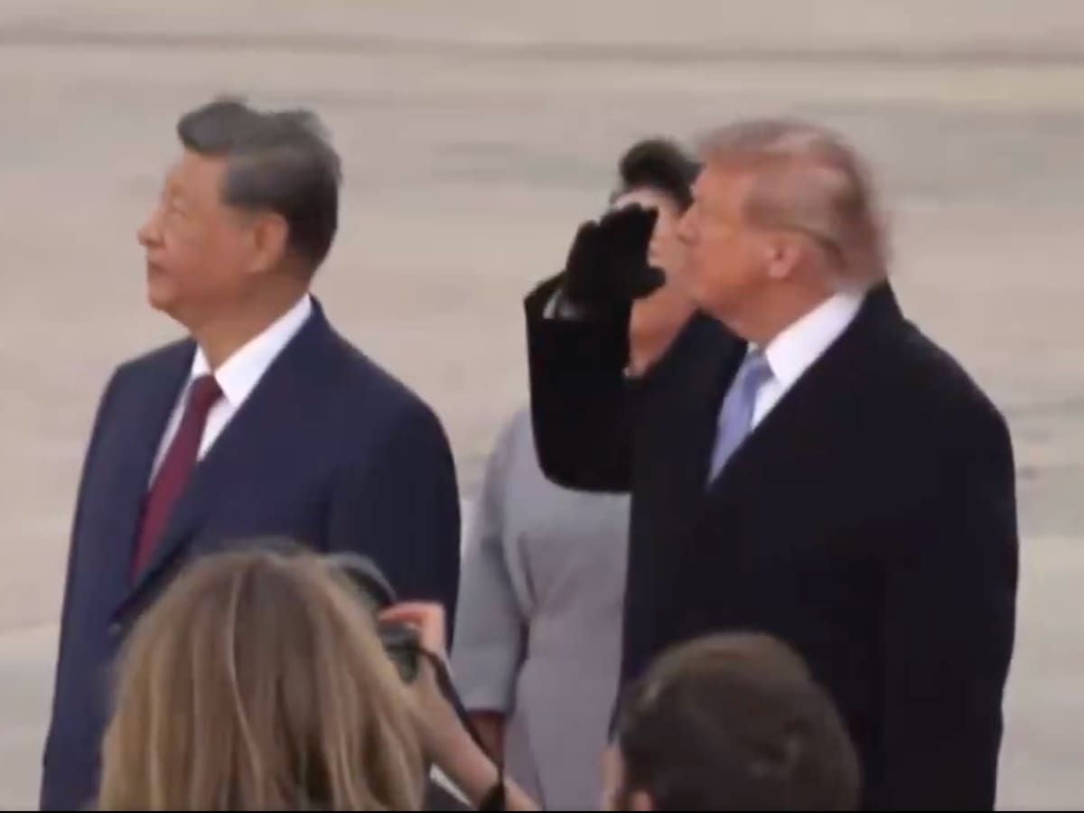 Trump recibe a Xi Jinping con inusual gesto: realizó inédito despliegue en EE.UU. antes de reunión entre ambos