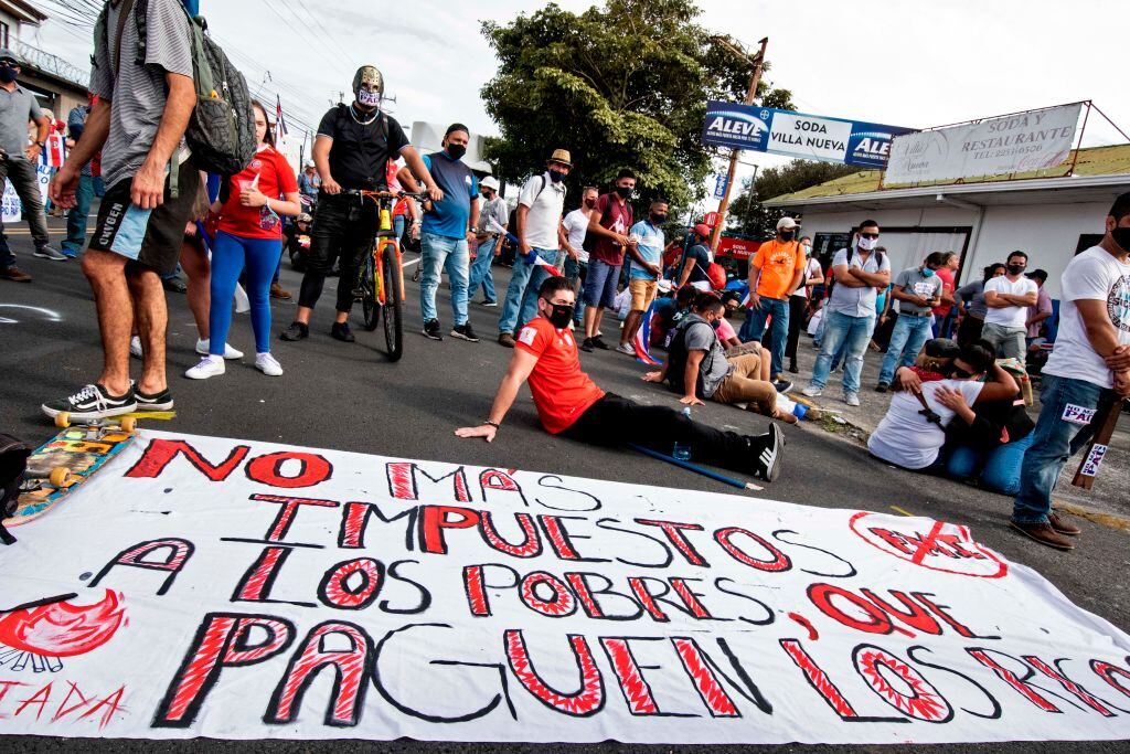 Protestas contra el FMI en Costa Rica