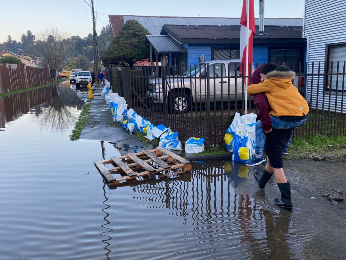 Sistema frontal en Chile deja 3.444 damnificados, casi 9 mil aislados y más de 8 mil viviendas dañadas