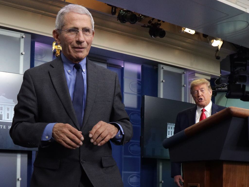 El doctor Fauci en la Casa Blanca