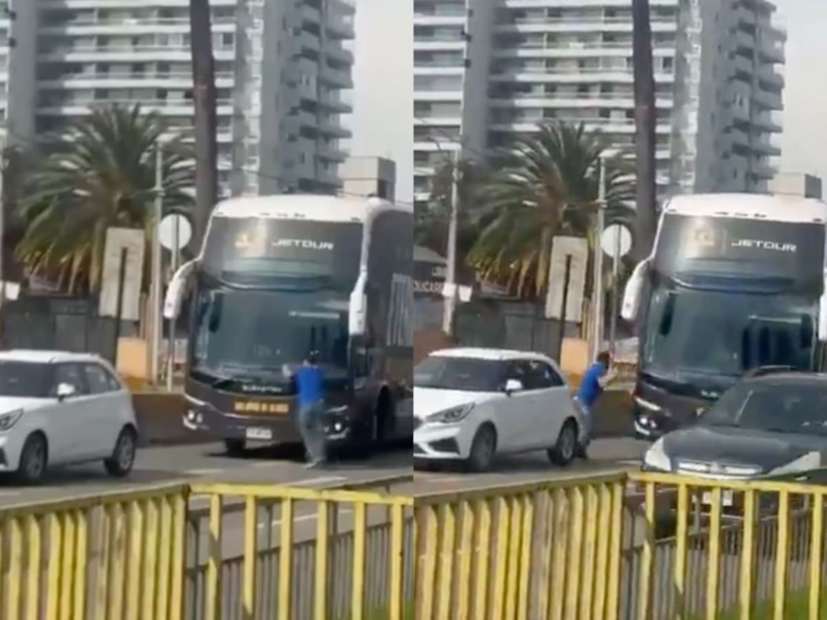Bus de Colo Colo protagonizó accidente con un hincha de la U en la previa del Superclásico 200