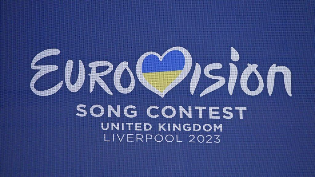 Eurovision Song Contest branding on display at St George's Hall in Liverpool. Picture date: Tuesday January 31, 2023. (Photo by Peter Byrne/PA Images via Getty Images)