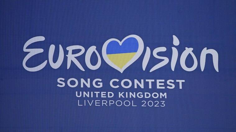 Eurovision Song Contest branding on display at St George's Hall in Liverpool. Picture date: Tuesday January 31, 2023. (Photo by Peter Byrne/PA Images via Getty Images)