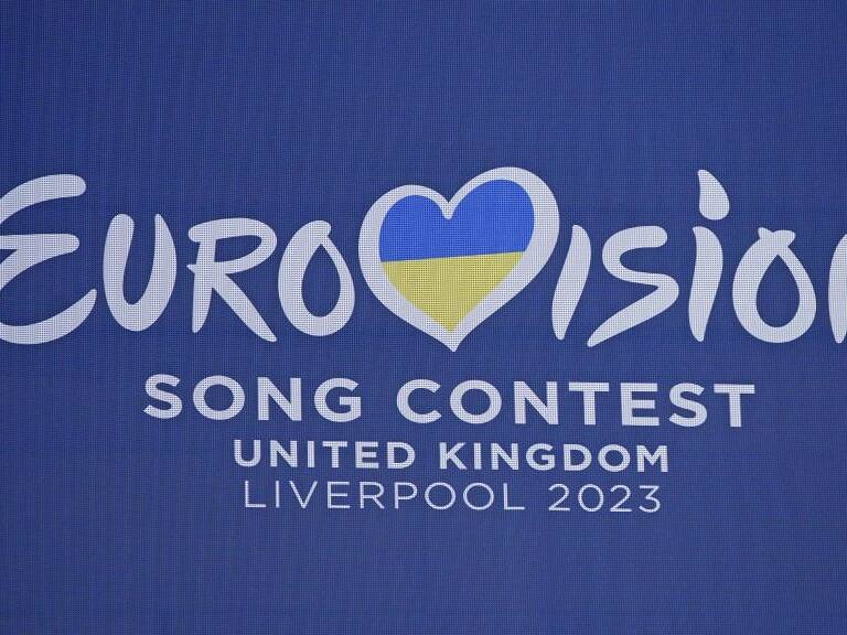 Eurovision Song Contest branding on display at St George's Hall in Liverpool. Picture date: Tuesday January 31, 2023. (Photo by Peter Byrne/PA Images via Getty Images)