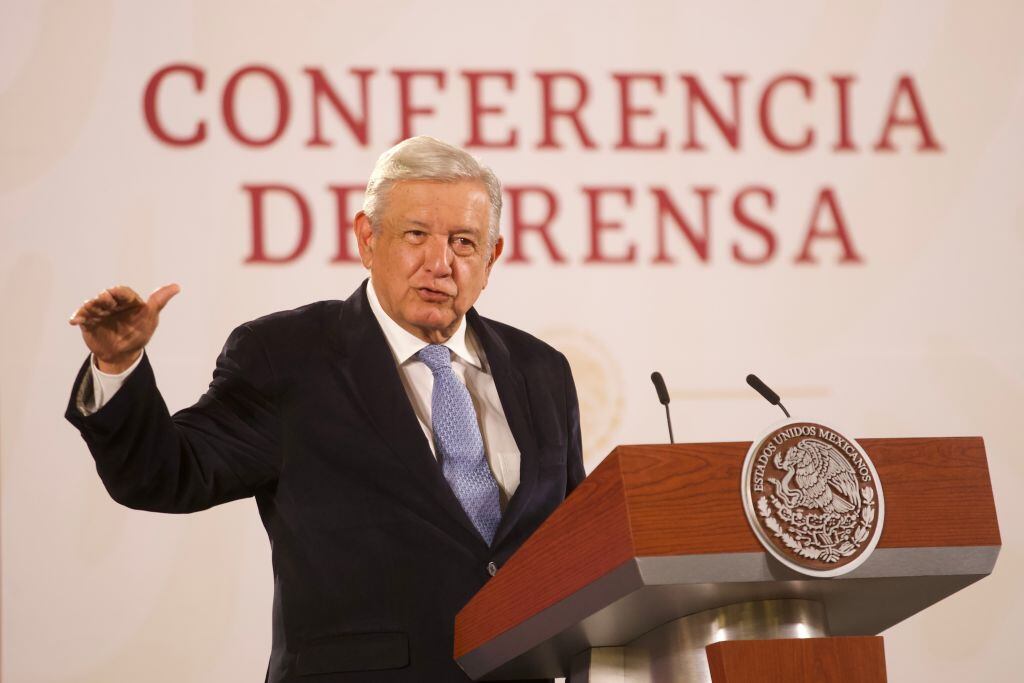 El presidente de México, Andrés Manuel Lopez Obrador, ante la prensa