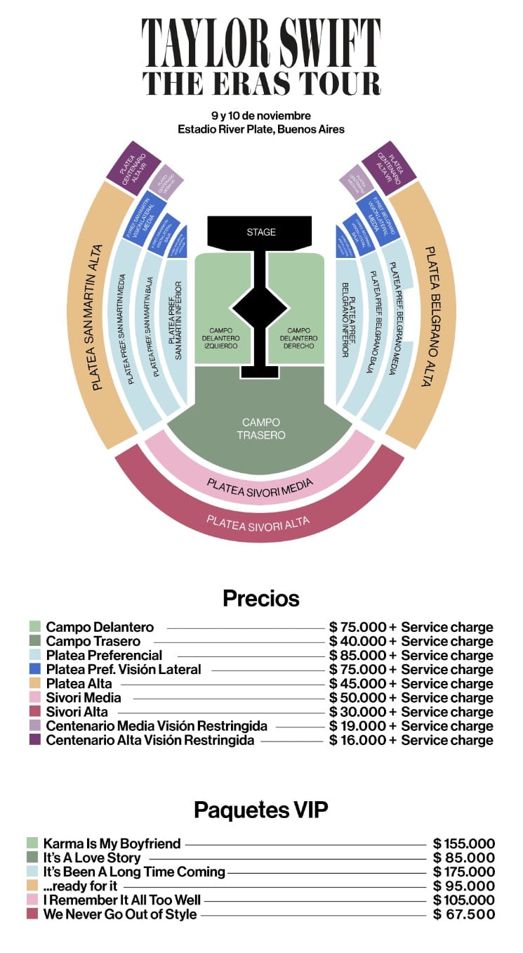 Entradas para Taylor Swift en Buenos Aires