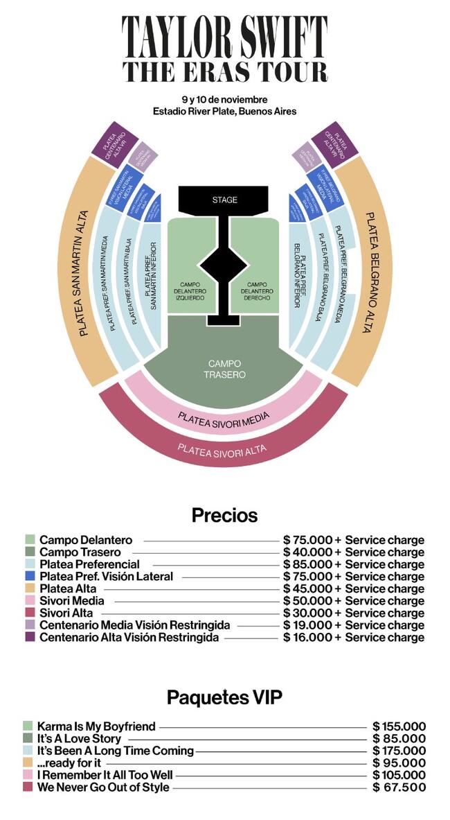 Entradas para Taylor Swift en Buenos Aires