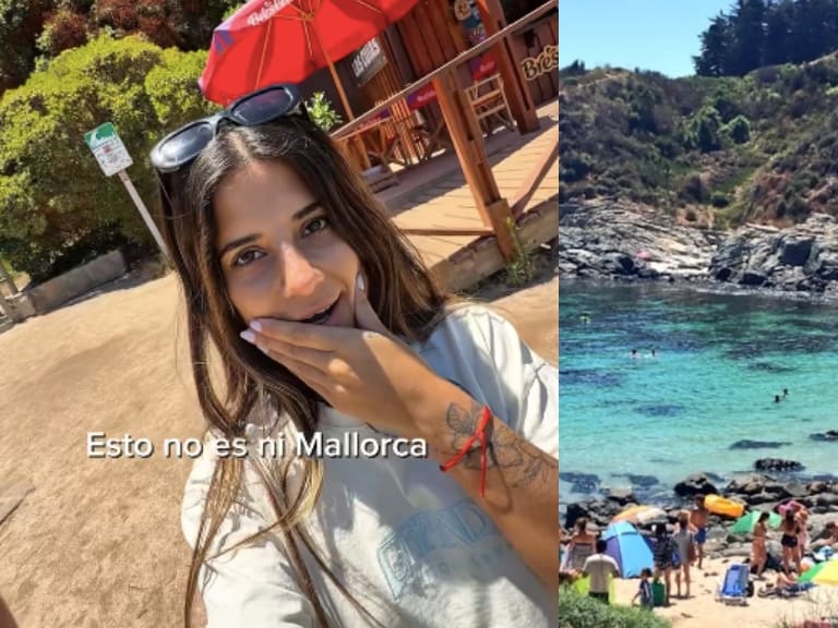 Turista argentina queda fascinada con el “caribe chileno” y se vuelve viral en TikTok