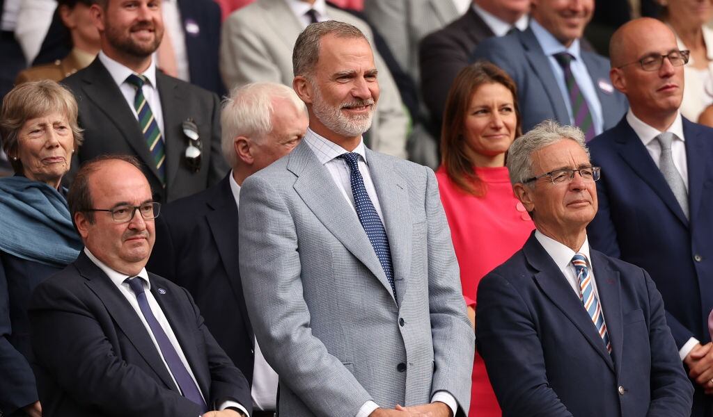 Rey Felipe VI de España en la final de Wimbledon / Getty Images