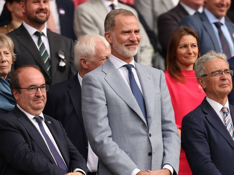 Rey Felipe VI de España en la final de Wimbledon / Getty Images