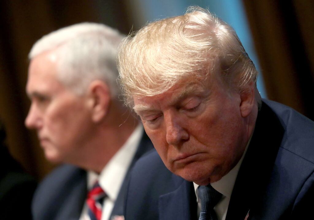 Donald Trump y Mike Pence en la Casa Blanca